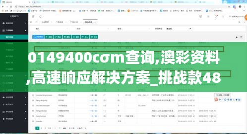0149400cσm查询,澳彩资料,高速响应解决方案_挑战款48.772-7