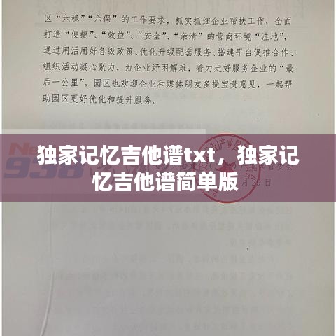 独家记忆吉他谱txt,独家记忆吉他谱简单版